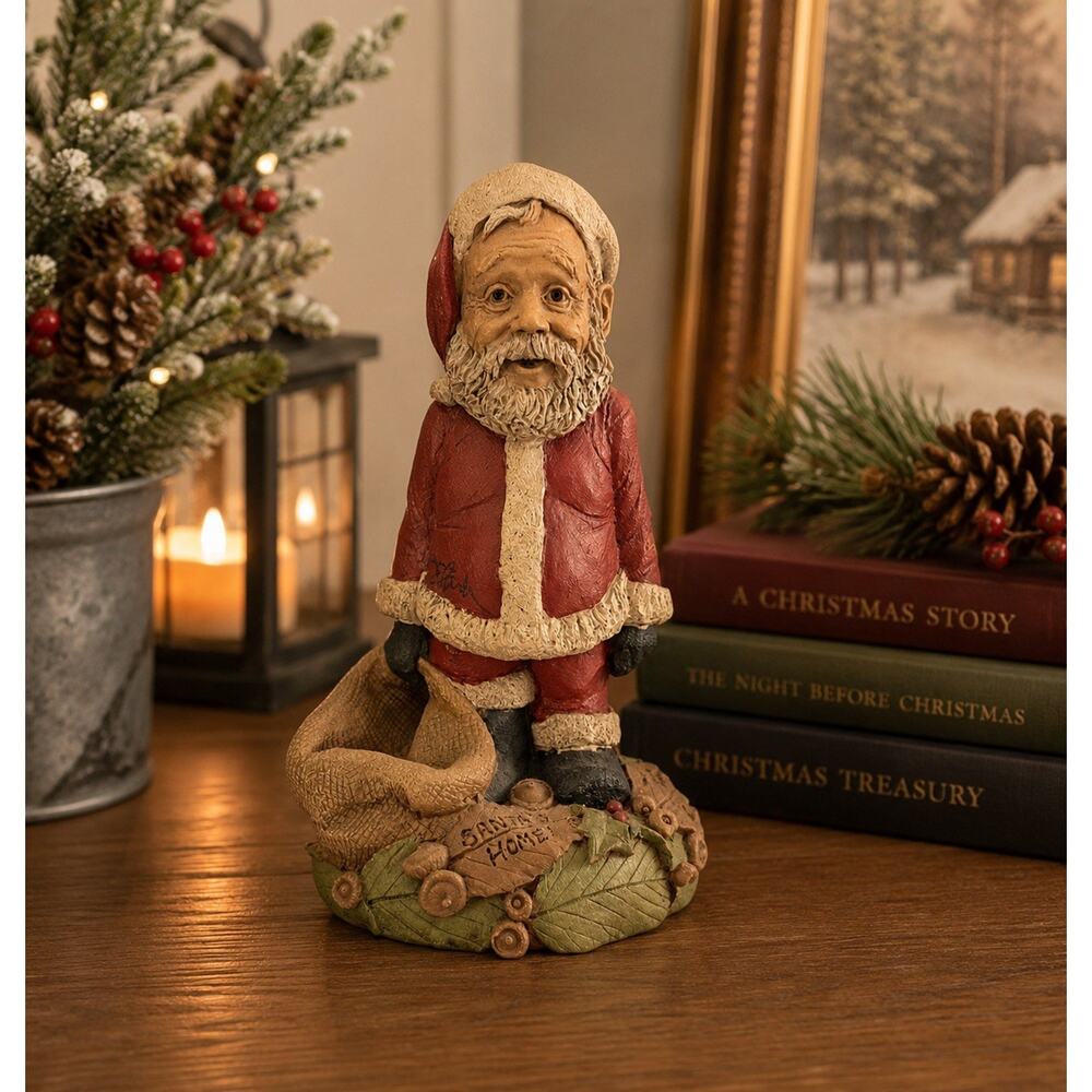 Tom Clark Santa’s Home Santa Gnome Figurine Signed Cairn 5297 Christmas 5”